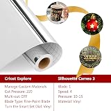 IModeur Glossy Silver Permanent Vinyl Roll 30.5 x 122 cm Adhesive Vinyl view 4