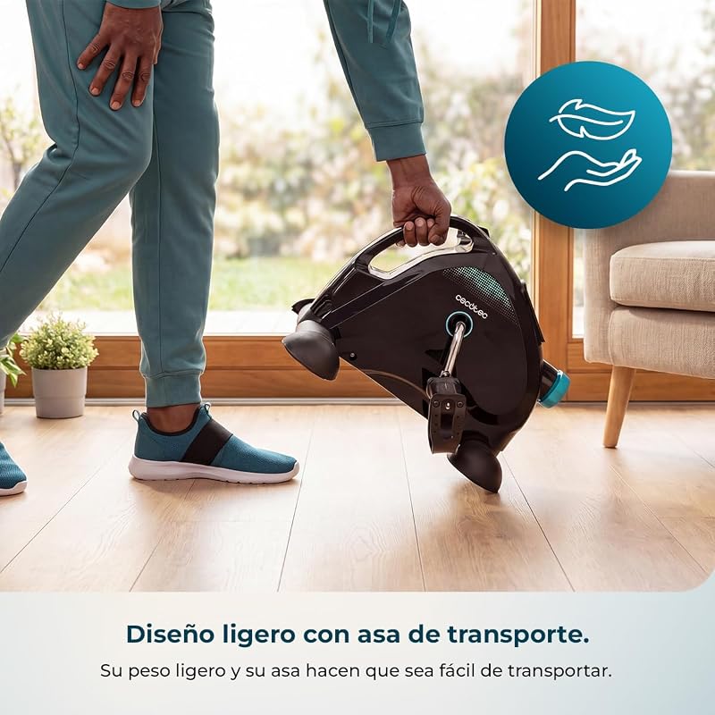 Pedales Estáticos Drumfit Cycle Compact Neo. Compacto, Niveles de Resistencia Regulables Manualmente, Funcionamiento Sencillo e Intuitivo, Pantalla LCD, Peso Máximo 100 Kg