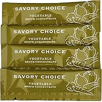 Savory Choice Reduced Sodium Gluten-Free Vegetable Broth Concentrate, Savory Choice Pack of 40
