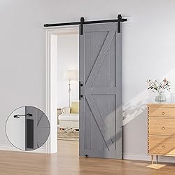 SMARTSTANDARD 30in x 84in Sliding Barn Door with