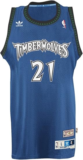 Adidas Kevin Garnett Minnesota Timberwolves Nba Throwback Swingman Jersey Trikot Blue Amazon De Bekleidung