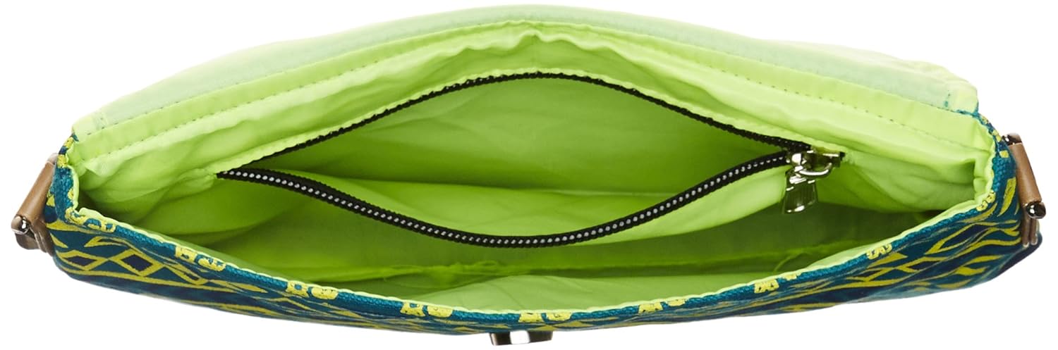 kanvas katha women's sling bag (aqua) (kkpus002aq)