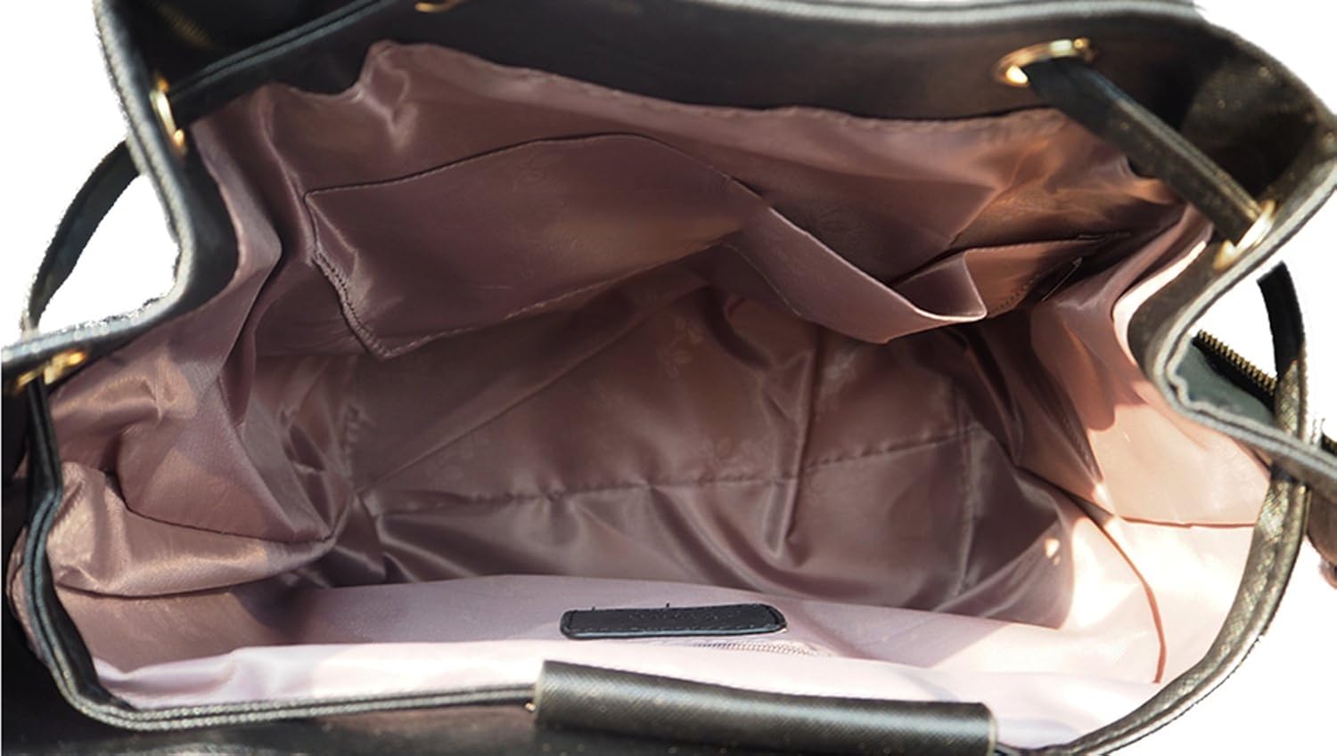 di grazia women's pu leather magnetic black casual backpack (medium)