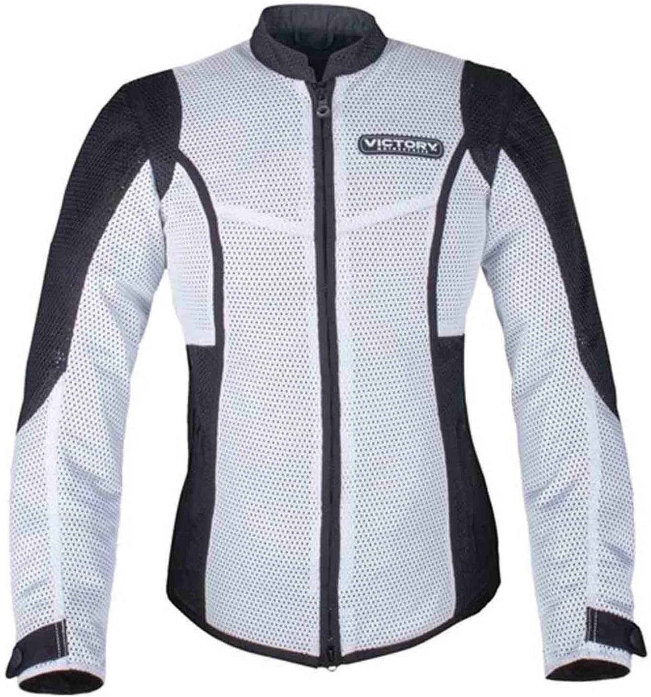 Victory Motorcycle New OEM Women's White Mesh Riding Jacket, XS, 286522101