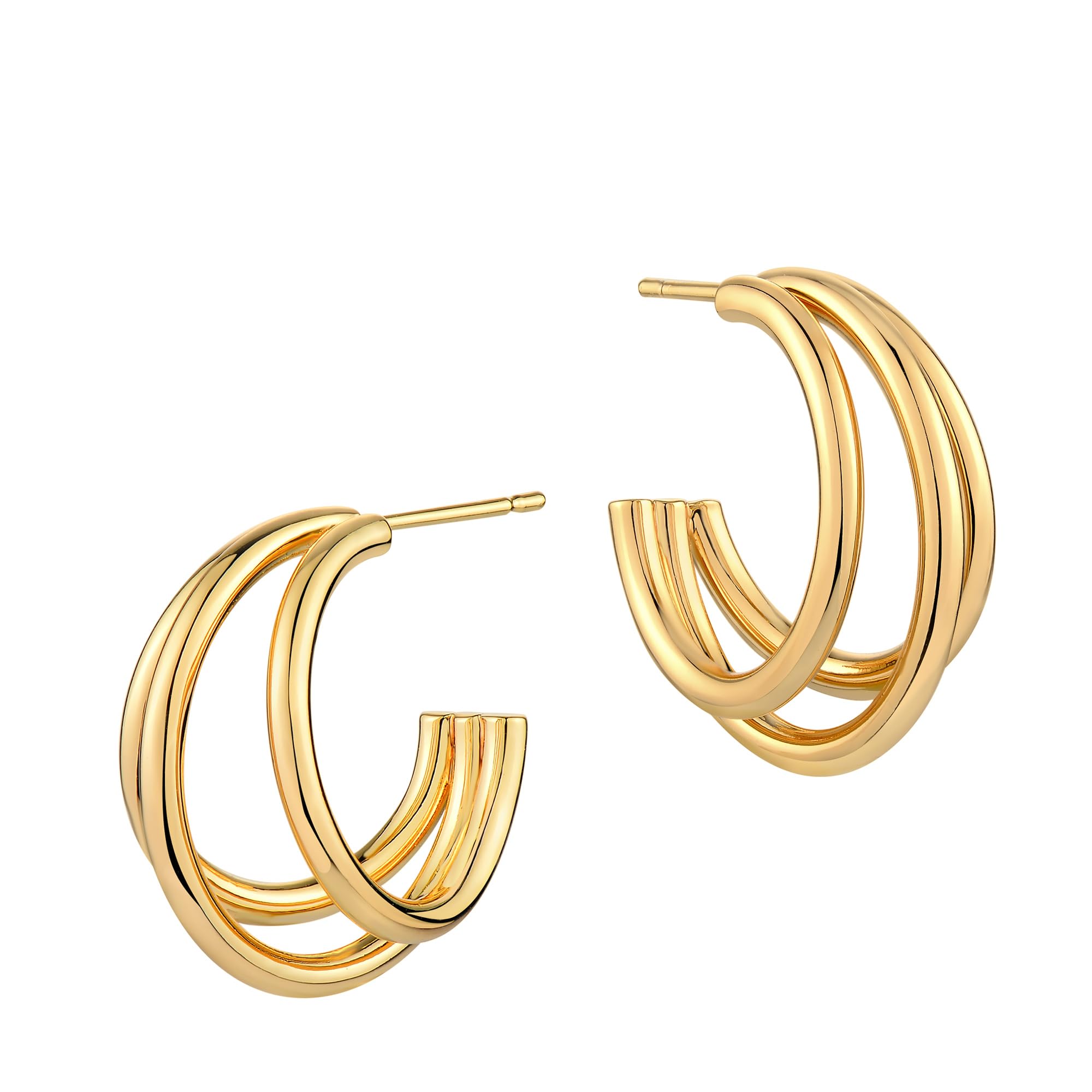 Dremmy Studios Gold Open Hoops Earrings 14K Gold
