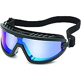 Gateway Safety Wheelz Googles de seguridad cómodos y con estilo., Universal, Azul (Blue Mirror Anti-Fog Lens), 1