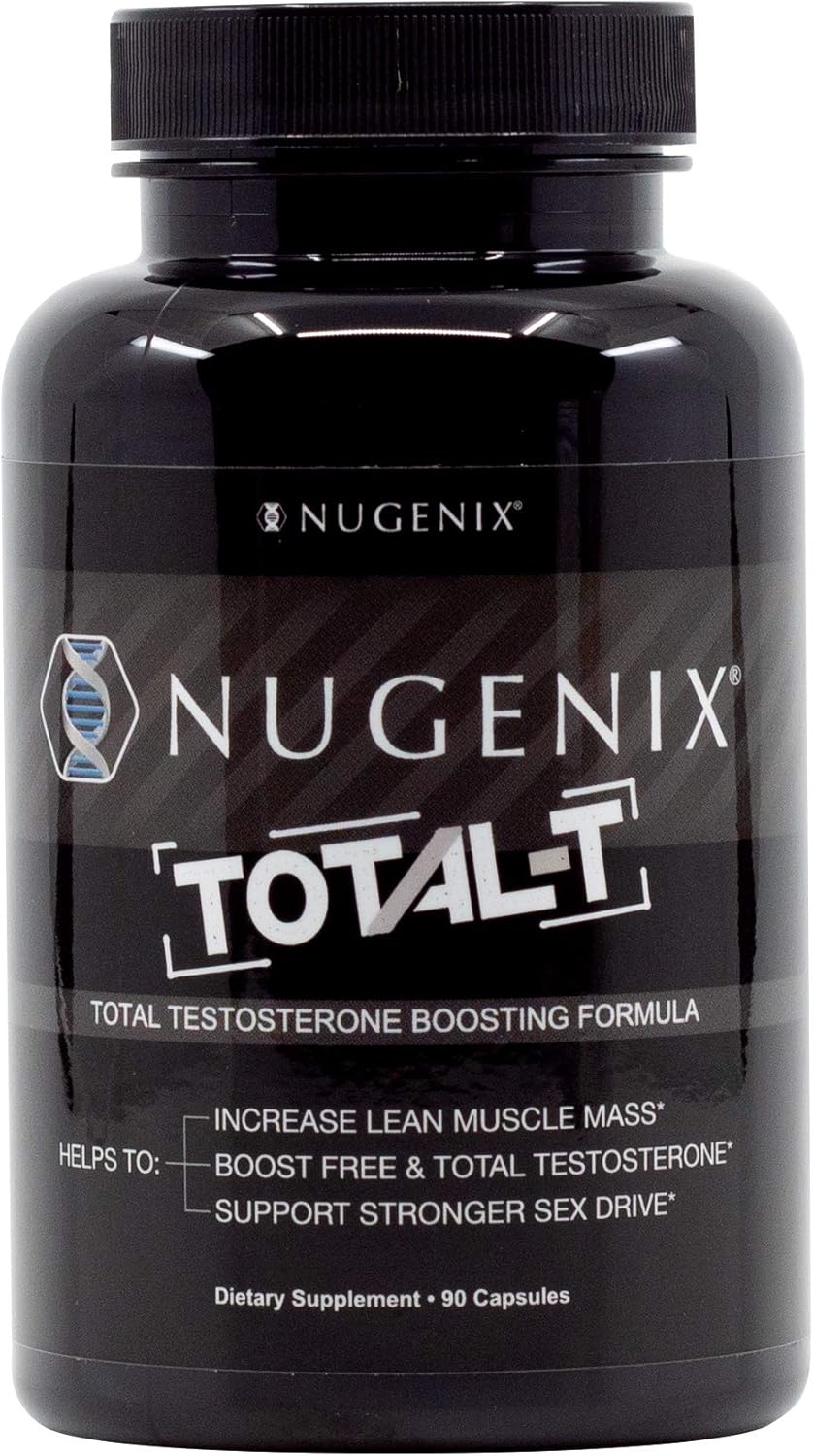 Nugenix Total-T - Total Testosterone Booster for Men - High Bioavailability Testosterone Boosting Ingredients - 90 Count: Health & Personal Care