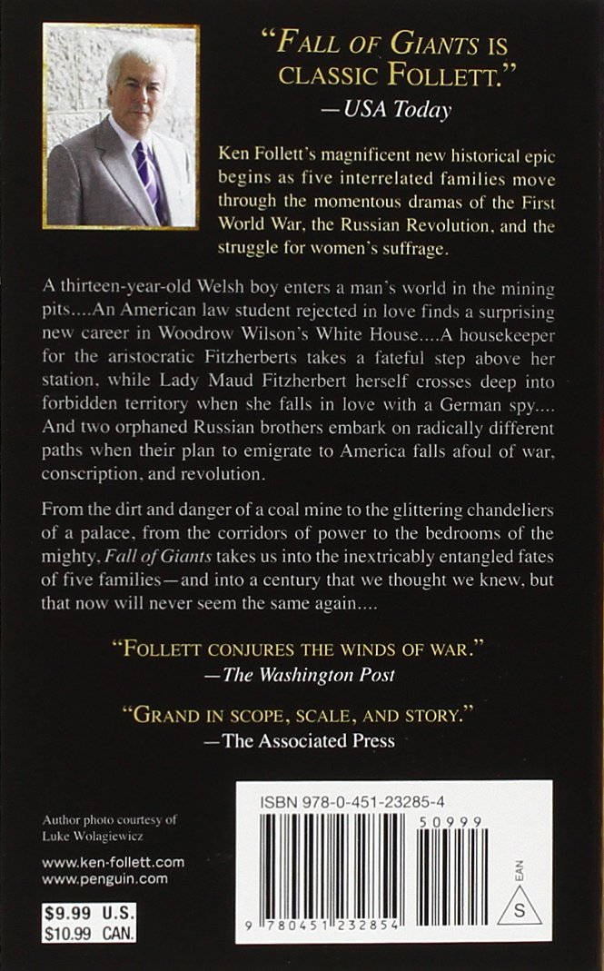 Amazon Com Fall Of Giants Book One Of The Century Trilogy 8601401260813 Follett Ken Books