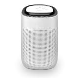 Tenergy Sorbi 1000ml Air Dehumidifier w/Purifying Function, True HEPA Filter, Auto Shutoff, Touch Control Adjustable Air Speed, Ultra-Quiet, Ideal for Closets & Bathrooms