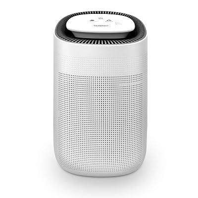 Tenergy Sorbi 1000ml Air Dehumidifier w/Purifying Function, True HEPA Filter, Auto Shutoff, Touch Control Adjustable Air Speed, Ultra-Quiet, Ideal for Closets & Bathrooms