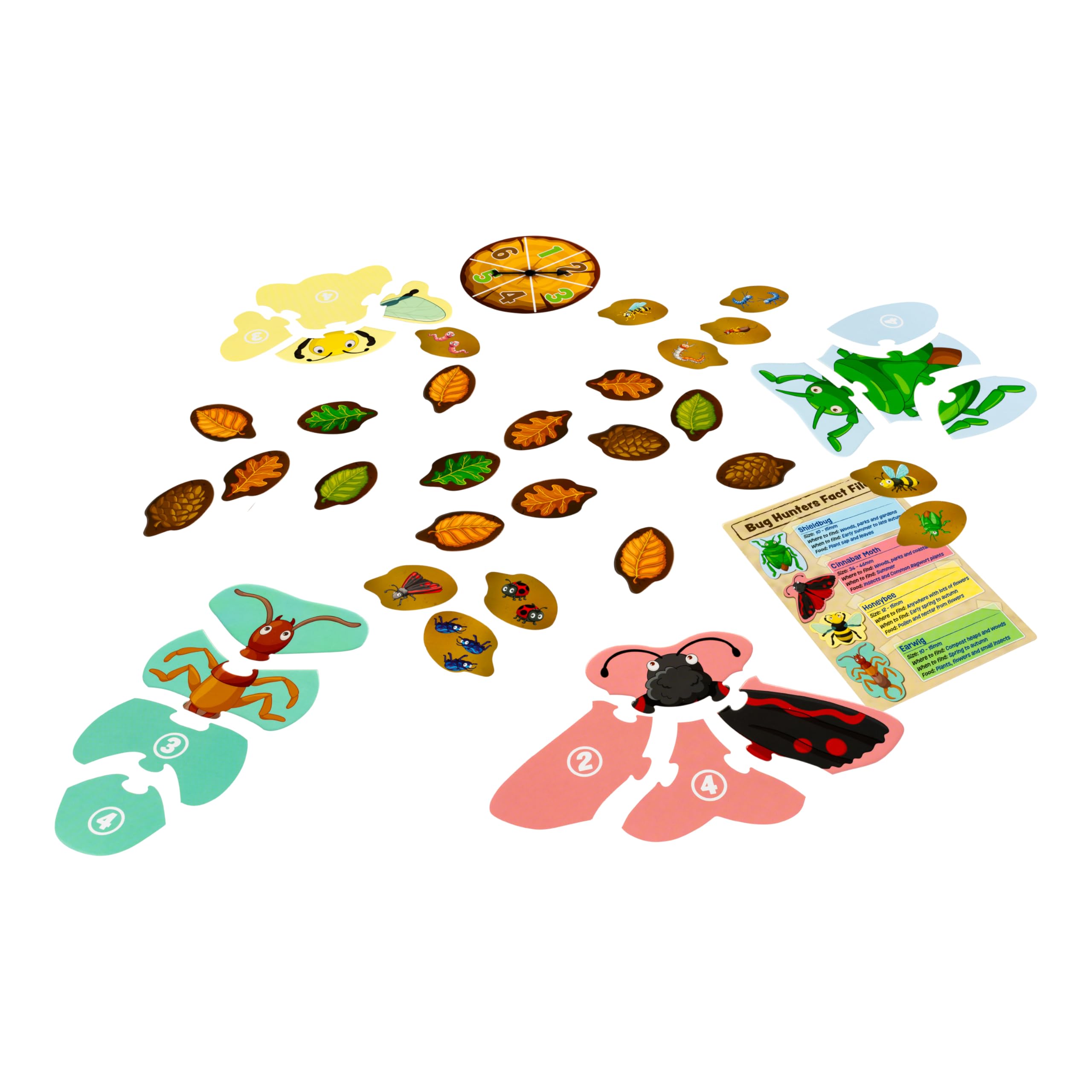 Orchard Toys Bug Hunters Game, Learn Counting and Observational Skills As You Race to Be 1st to Build Your Bug, Designed for 2-4 Players Aged 3+