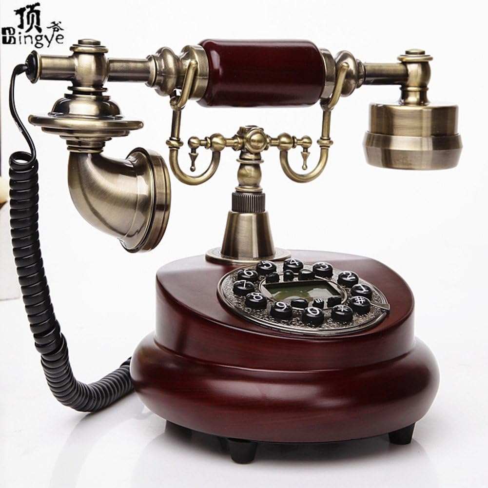 Fashion creative wooden antique telephones / home / office / fixed-Version 3