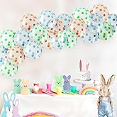 KatchOn, Polka Dot Balloons Set - 12 Inch, Pack of 60 | Pastel Rainbow Balloons Arch Kit | Graduation Decorations 2025 | Rainbow Birthday Decorations | Happy Birthday Decoration
