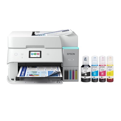 Epson EcoTank ET-4950 Wireless All-in-One Color Supertank Printer with ...
