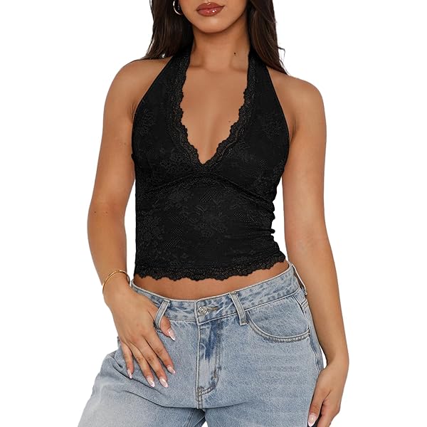REORIA Womens Summer Tops Sexy V-Neck Sleeveless Double