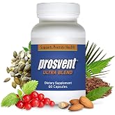 Prosvent Ultra Prostate Support with Cranberry, 60 Capsules | Men's dietary supplement with cranberry, beta sitosterol, stinging nettle and pygeum