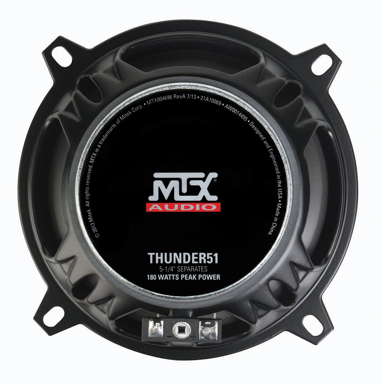 MTX Audio THUNDER51 90-Watt RMS 2- Way Component Speakers Pair, 5.25 inch