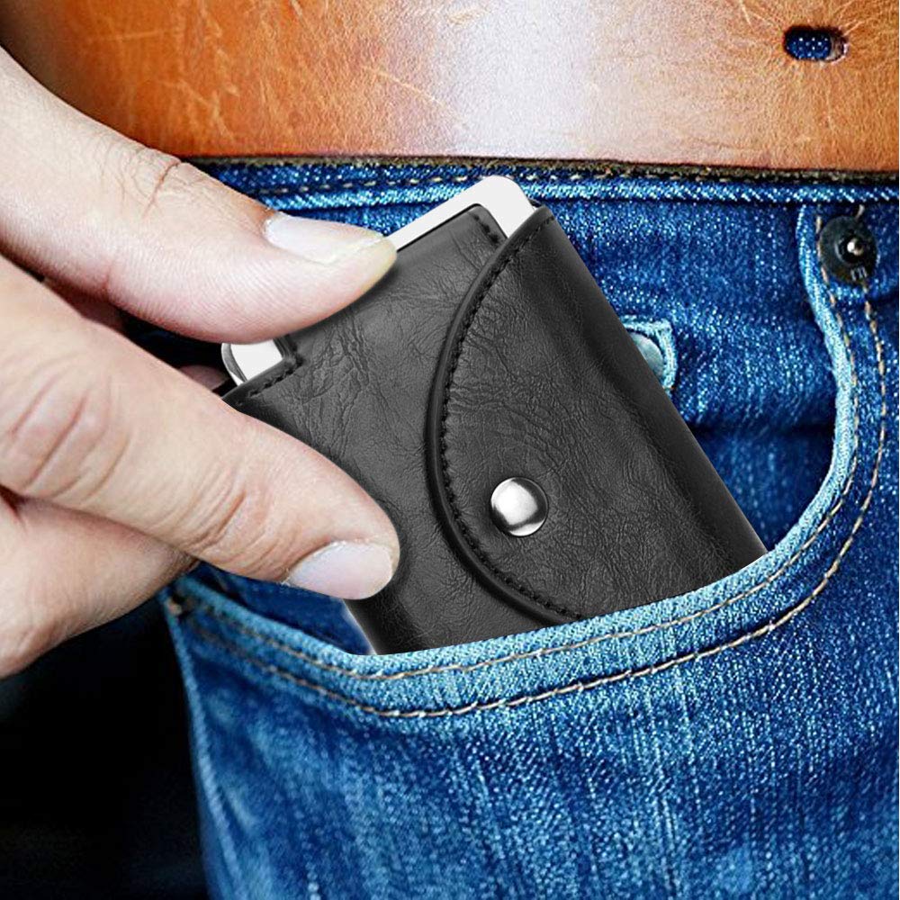 CTA Card Wallet,Slim Minimalist Credit Card Holder With RFID Block for Men