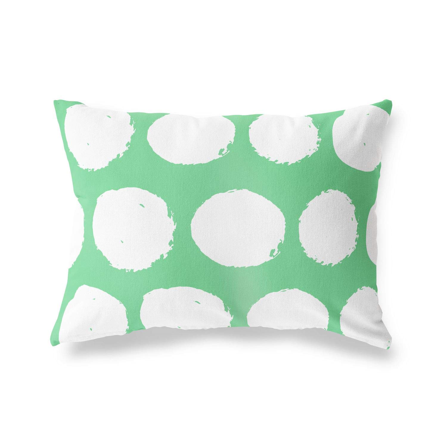 Bonamaison Decorative Cushion Cover Petrol Green & White, Throw Pillow Covers, Home Decorative Pillowcases for Livingroom, Sofa, Bedroom, Size: 35x50 Cm - Designed and Manufactured in Turkey