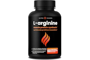 L Arginine Supplement with L Citrulline | 5-in-1 Nitric Oxide Supplement | L-Arginine Powder Enhanced with Grape Seed & Ginge