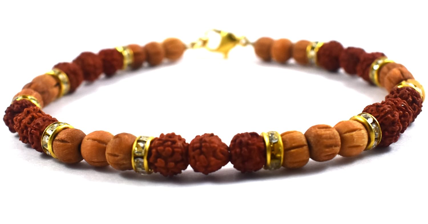 urvi creation rudraksha bracelet rakhi for brother, rakhi for bhaiya, rakhi gift for brother
