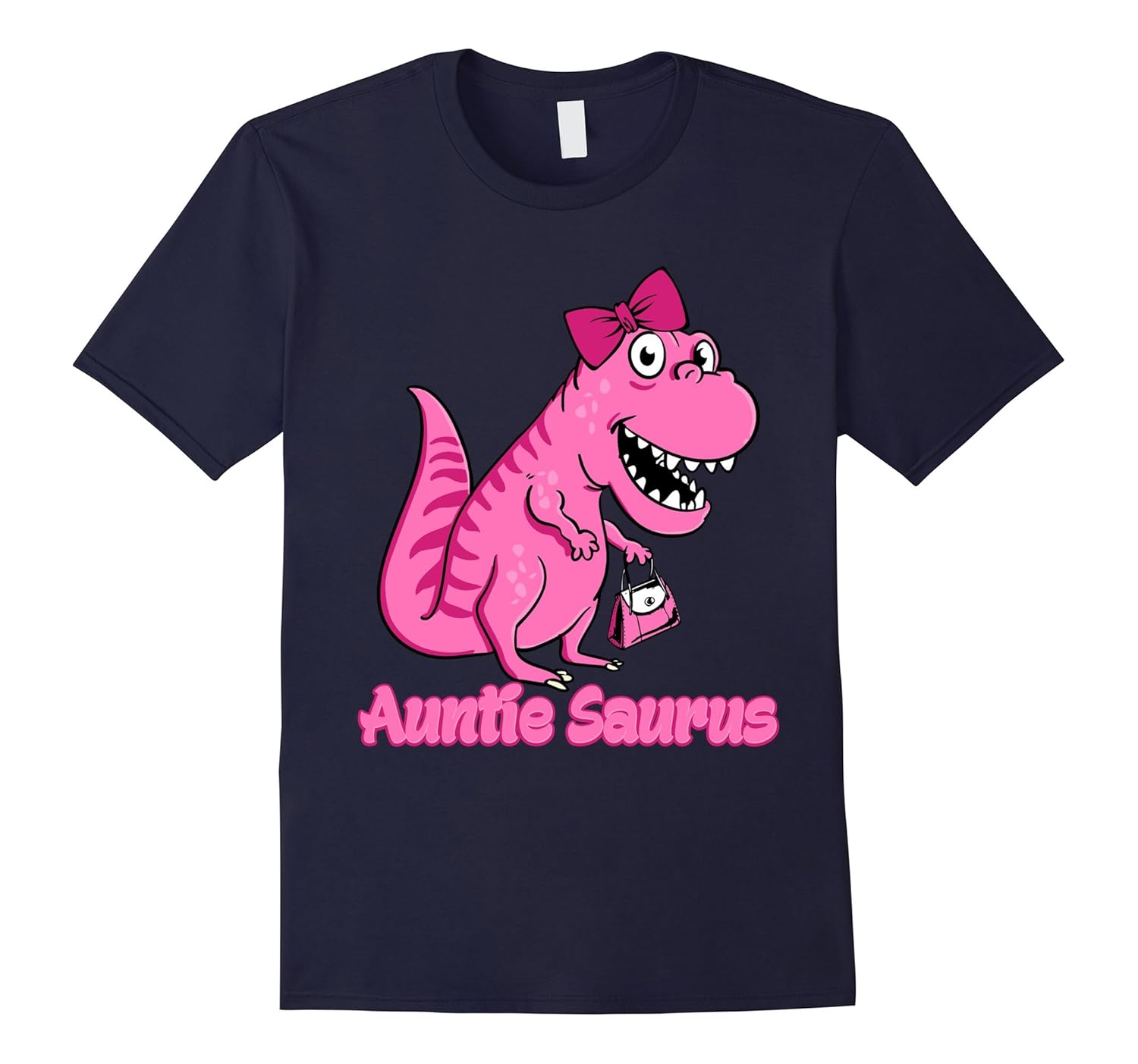 Auntie Saurus Dinosaur Fun Aunt Novelty Family T-Shirt-ANZ