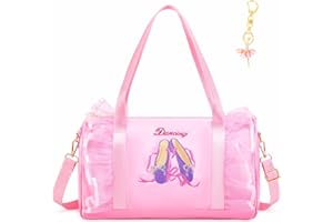 Dorlubel Cute Ballet Dance Backpack Tutu Dress Dance Bag with Key Chain Girls