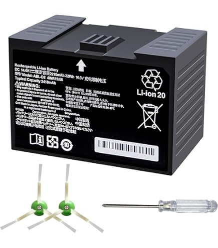 Batterie Remplacement 5000mAh 14.4V EXTENSILO Batterie Compatible Avec IRobot Roomba 535, 540, 550, 555, 560, 562, 563, 564, 565 Batterie IRobot 14.4V - 9