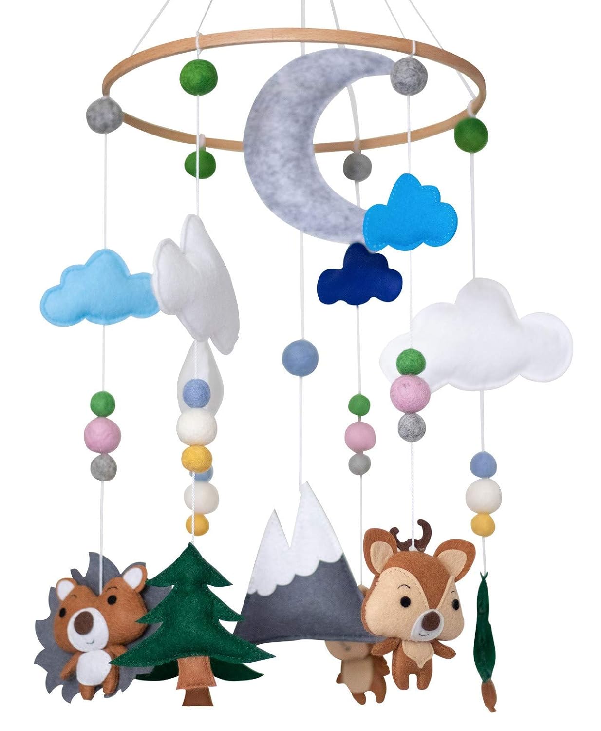 woodland animal crib mobile