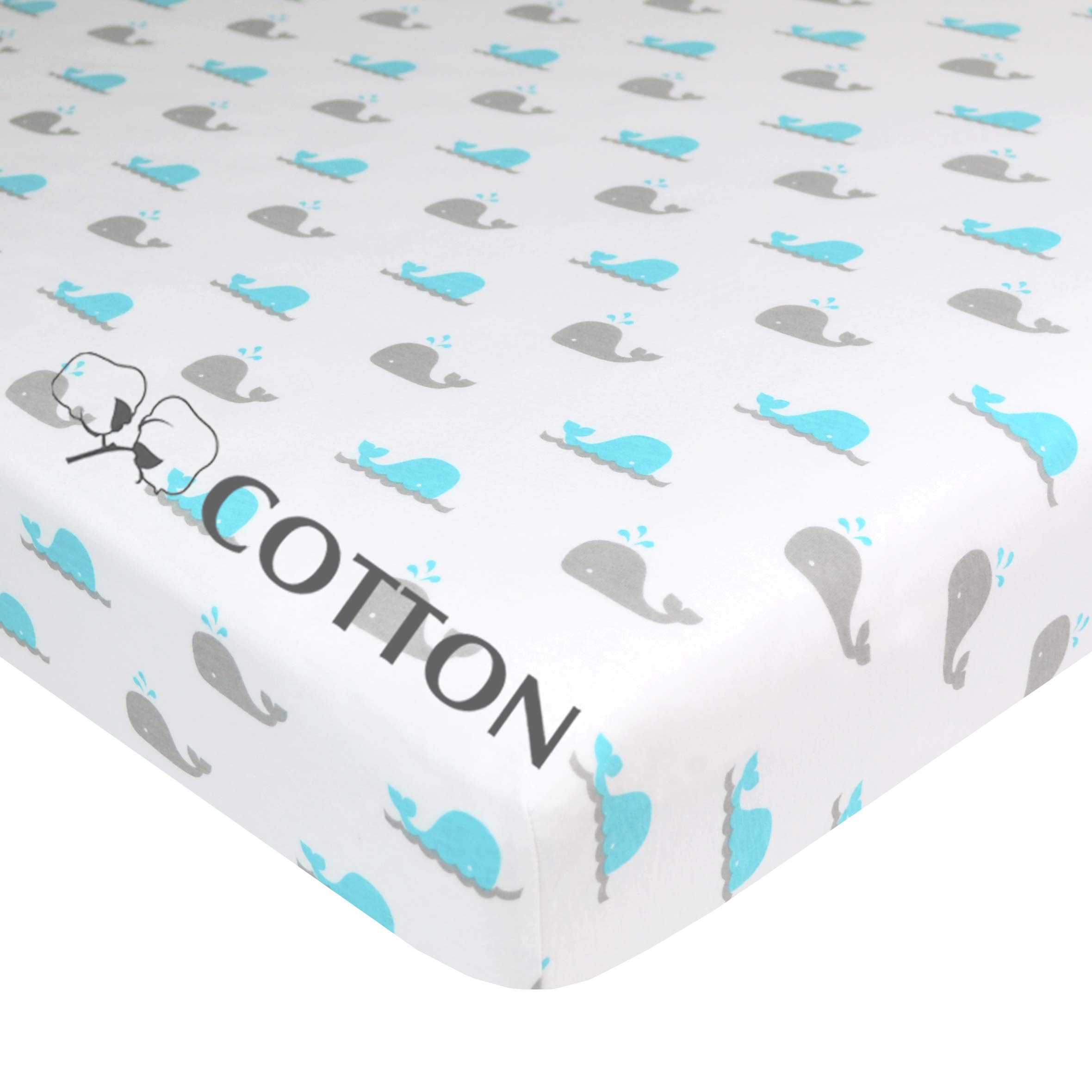 American Baby Company 100% Natural Cotton Fitted Mini Crib Sheet 38
