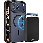 Ntwinro Magnetic for iPhone 17 Pro Max Case with Detachable Magnetic Wallet, Compatible with MagSafe, Credit Card Holder, RFID Blocking, Military Protective Slim Phone Cover, Black