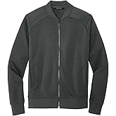 Mercer+Mettle Unisex Double-Knit Bomber | Lightweight Zip Up Jacket for Men & Women, Casual Bomber Jacket for Work
