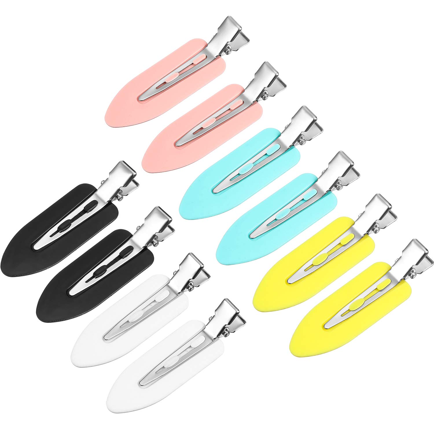 30 Pieces No Bend Clips Hair Clips Curl Pin Clips No Crease Hair Clip Makeup Hair Clips for Hairstyle Bangs Finger Waves Makeup Application Hairdressing Hairpins Styling Clips for Hair Salon 5 Colors