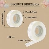 Yiapinn 600 PCS Balloon Glue Dots Double Sided Removable Tape 2 Rolls view 2