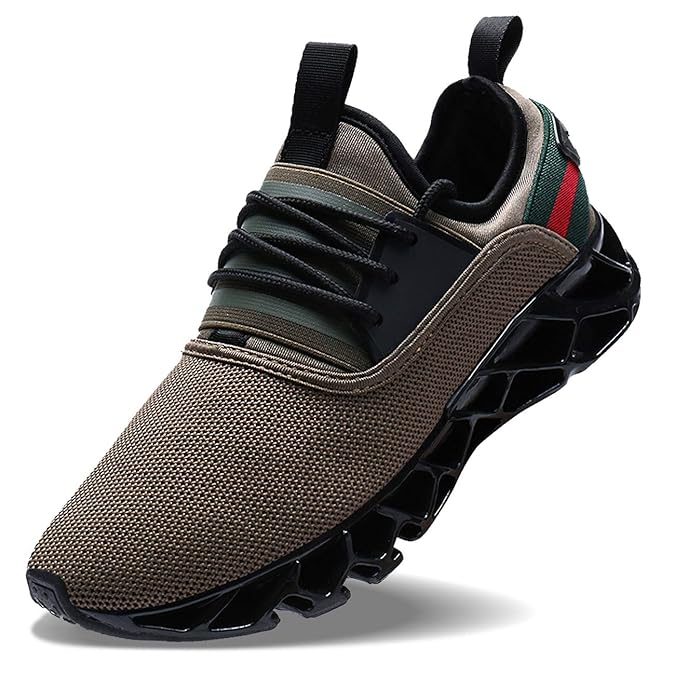 Wonesion Herren Fitness Laufschuhe Atmungsaktiv Rutschfeste Mode Sneaker Sportschuhe, ,