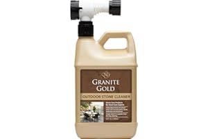 Granite Gold Outdoor Stone Cleaner - Deep Cleans Stone And Concrete Patios, Decks, Driveways - 64 Ounces, Model:GG0041