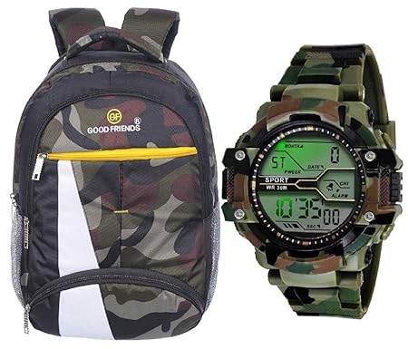 Military colour college bags Clearance