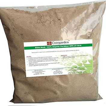 Cocogarden Steamed Bone Meal- Organic Npk(3-15-0) Fertilizer - 900 Gms