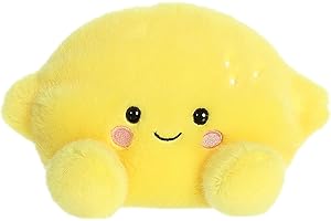 Aurora® Adorable Palm Pals™ Yuzu Lemon™ Stuffed Animal - Pocket-Sized Play - Collectable Fun - Yellow 5 Inches