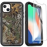 OTTARTAKS Compatible with iPhone 14 Phone Case, iPhone 13 Case with Screen Protector Shockproof Heavy Duty Protective Case for iPhone 13/14 Men Boys, Camouflage