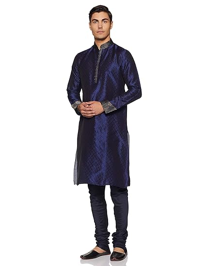 Men's Blended Kurta & Churidar Set (SDES052)