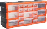 Simpa 22 Drawers Plastic DIY Tool Bit Storage Organiser Cabinet 49x25x16 cm view 1