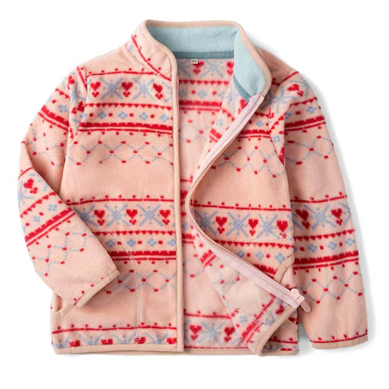 Photo 1 of EIGIOO Toddler Fleece Jacket Kids Lightweight Outerwear Boys Girls Long Sleeve Fall Spring Coat 2-12 Years
