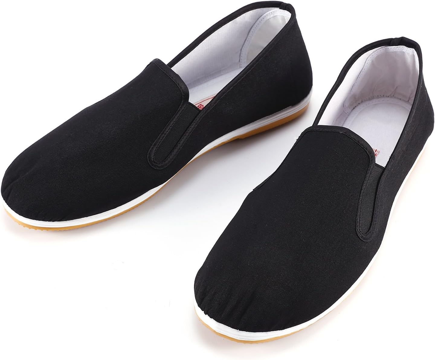 Surepromise Martial Arts Traditional Kung Fu Shoes Black Non Slip Chinese Tai-Chi Cotton Leisure Wear Slippers with Soft Cushion Layers