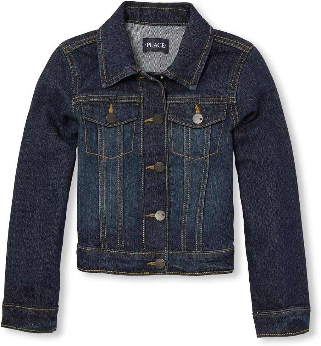 The Children's Place Girls' Denim Jacket: Clothing