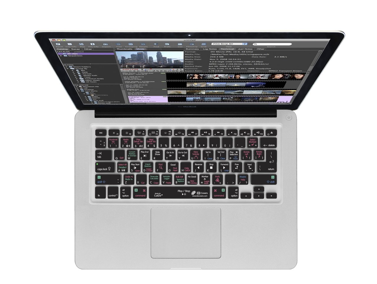 CatDV QWERTY Keyboard Cover for MacBook, Air & Pro