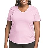 Just My Size Women's Plus-SizeShort Sleeve V-neck