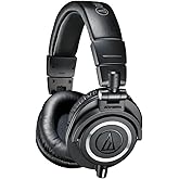 Audio-Technica ATH-M50x Professional Studio Monitor Headphones (Renewed)