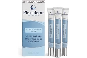 Plexaderm Rapid Reduction Eye Serum - Advanced Formula Anti Aging Visibly Reduces Under-Eye Bags, Wrinkles, Dark Circles, Fine Lines & Crow's Feet Instantly Instant Wrinkle Remover for Face
