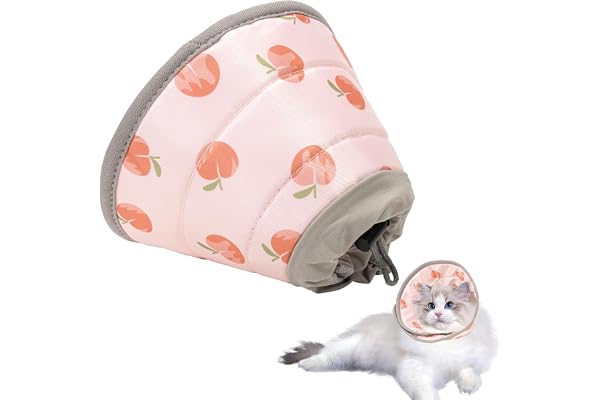 Soft Cat Cones Recovery Collars,Elizabethan Collars Cones (Pink, S) | Comfortable Adjustable After Surgery to Prevent Licking